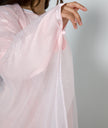 ‘AARA’ Glitter Organza Caftan - Baby Pink