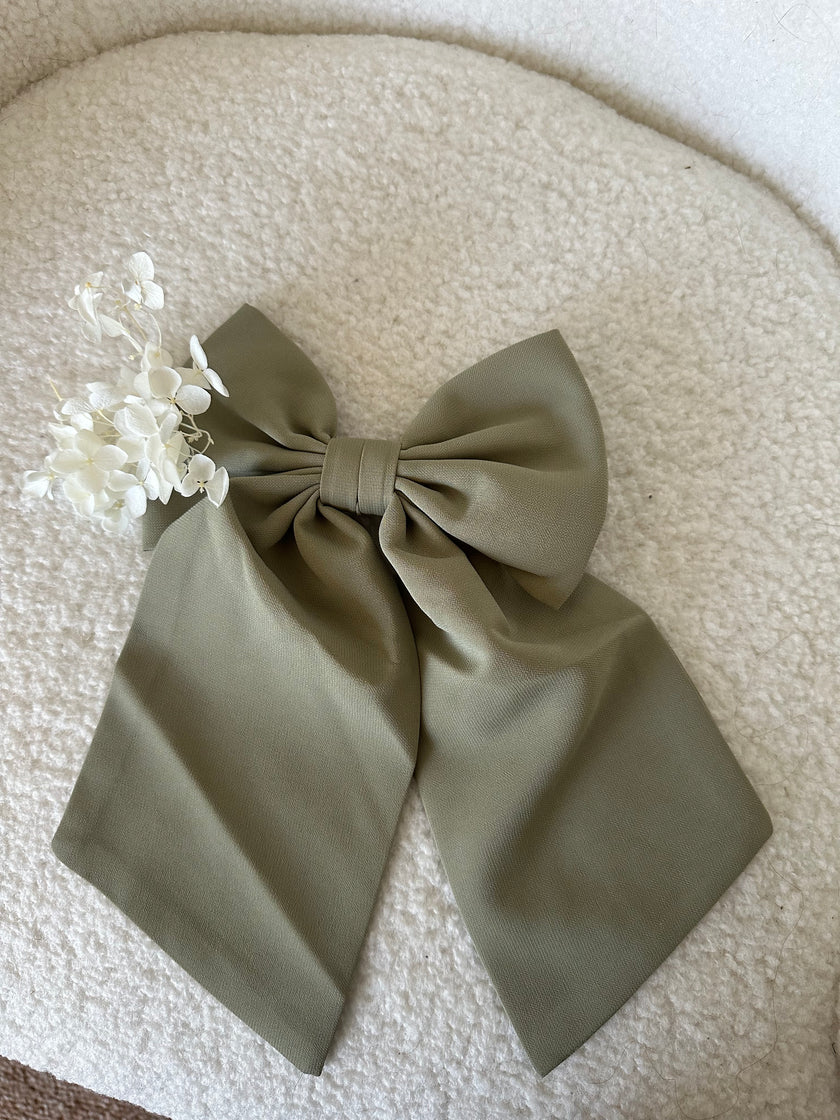 Princess Chiffon Khimar & Bow - Forest