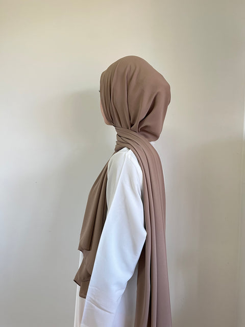 Medina Silk Coffee| Hijab | Niqab | Set