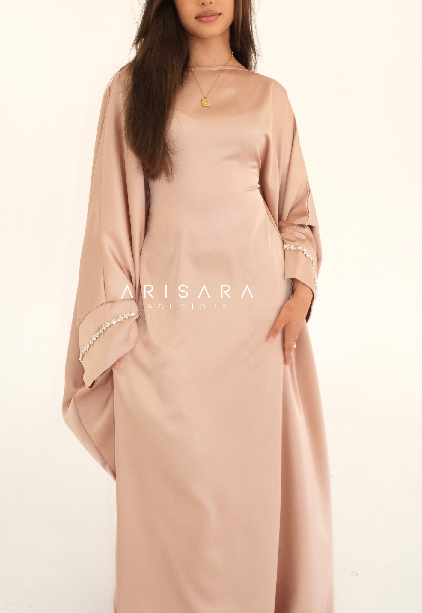 Luxury Abaya 'INAYAH' - Tan