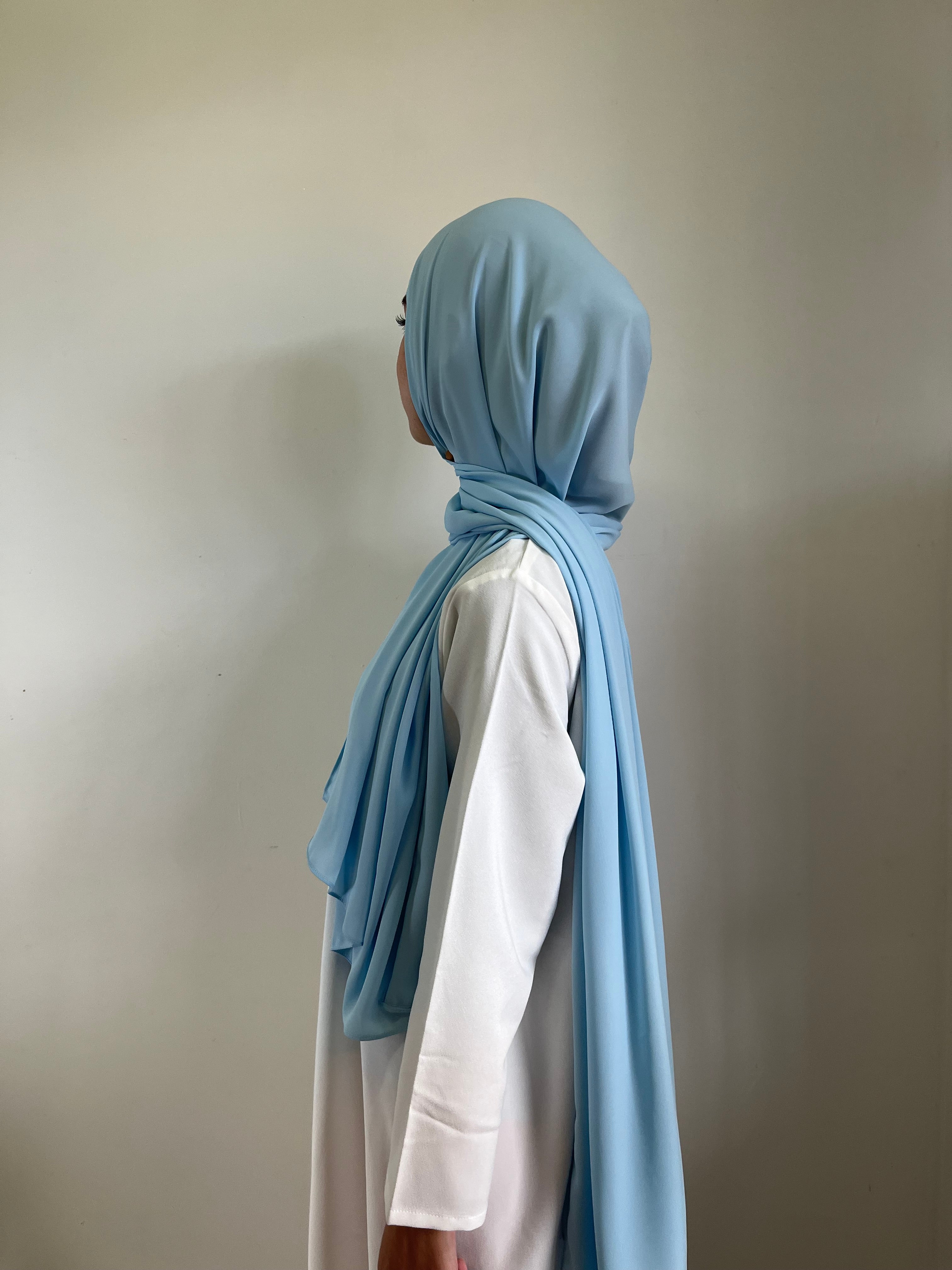 Medina Silk Sky | Hijab | Niqab | Set