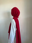 Medina Silk Hijab Red | Hijab | Niqab | Set