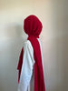 Medina Silk Hijab Red | Hijab | Niqab | Set