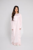 ‘AARA’ Glitter Organza Caftan - Baby Pink