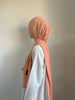 Medina Silk Peach | Hijab | Niqab | Set