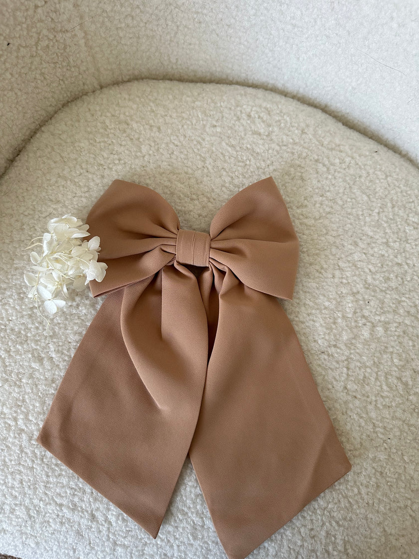 Princess Chiffon Khimar & Bow - Sand