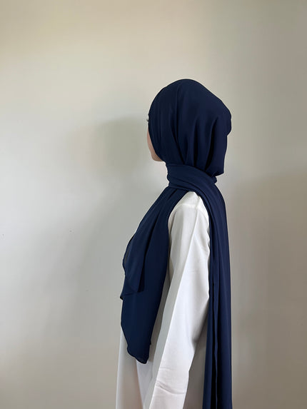 Medina Silk Navy | Hijab | Niqab | Set