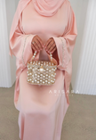 Luxury Abaya 'INAYAH' - Peach