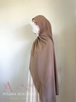 Medina Silk Coffee| Hijab | Niqab | Set