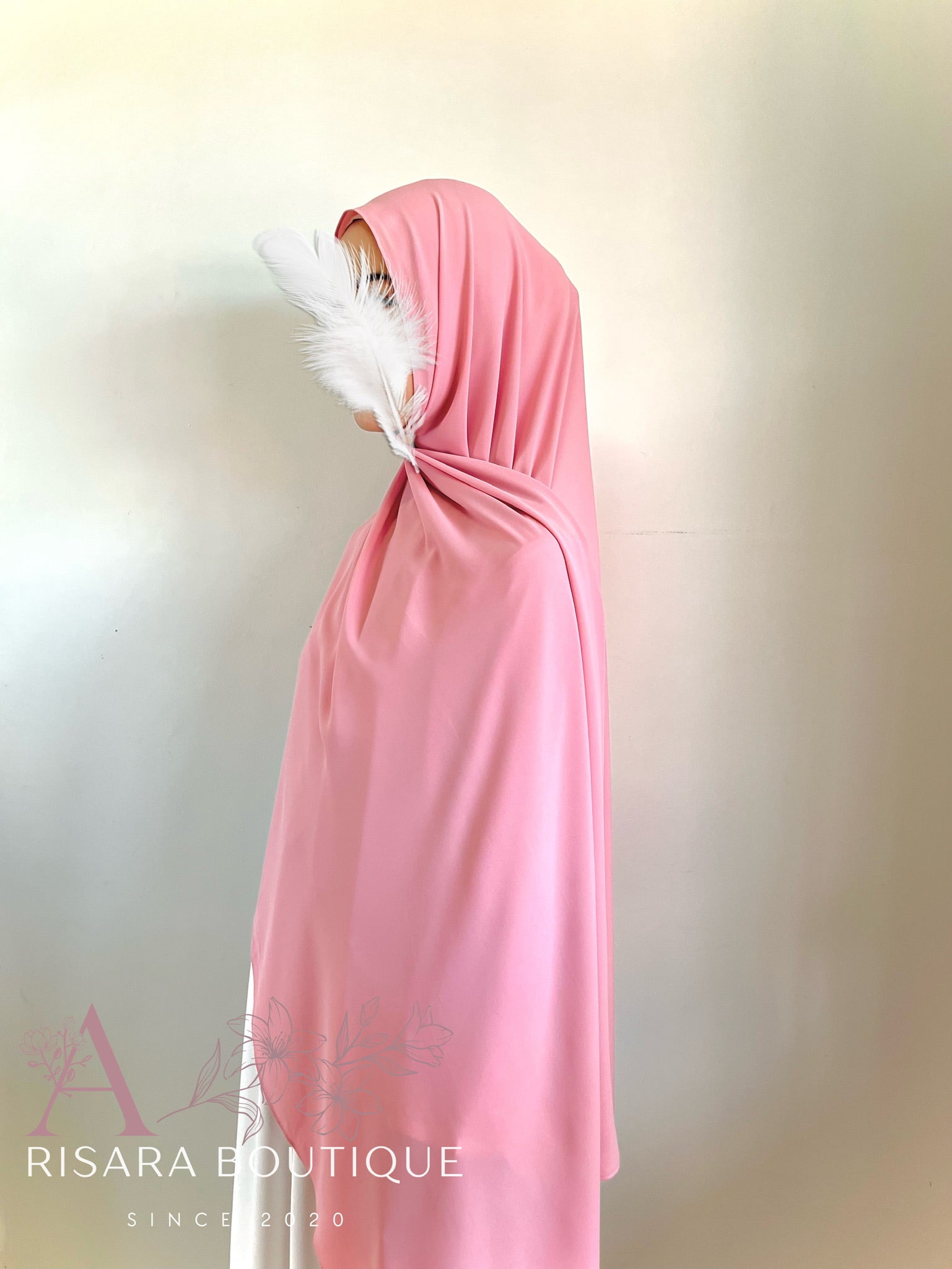 Medina Silk Flamingo | Hijab | Niqab | Set