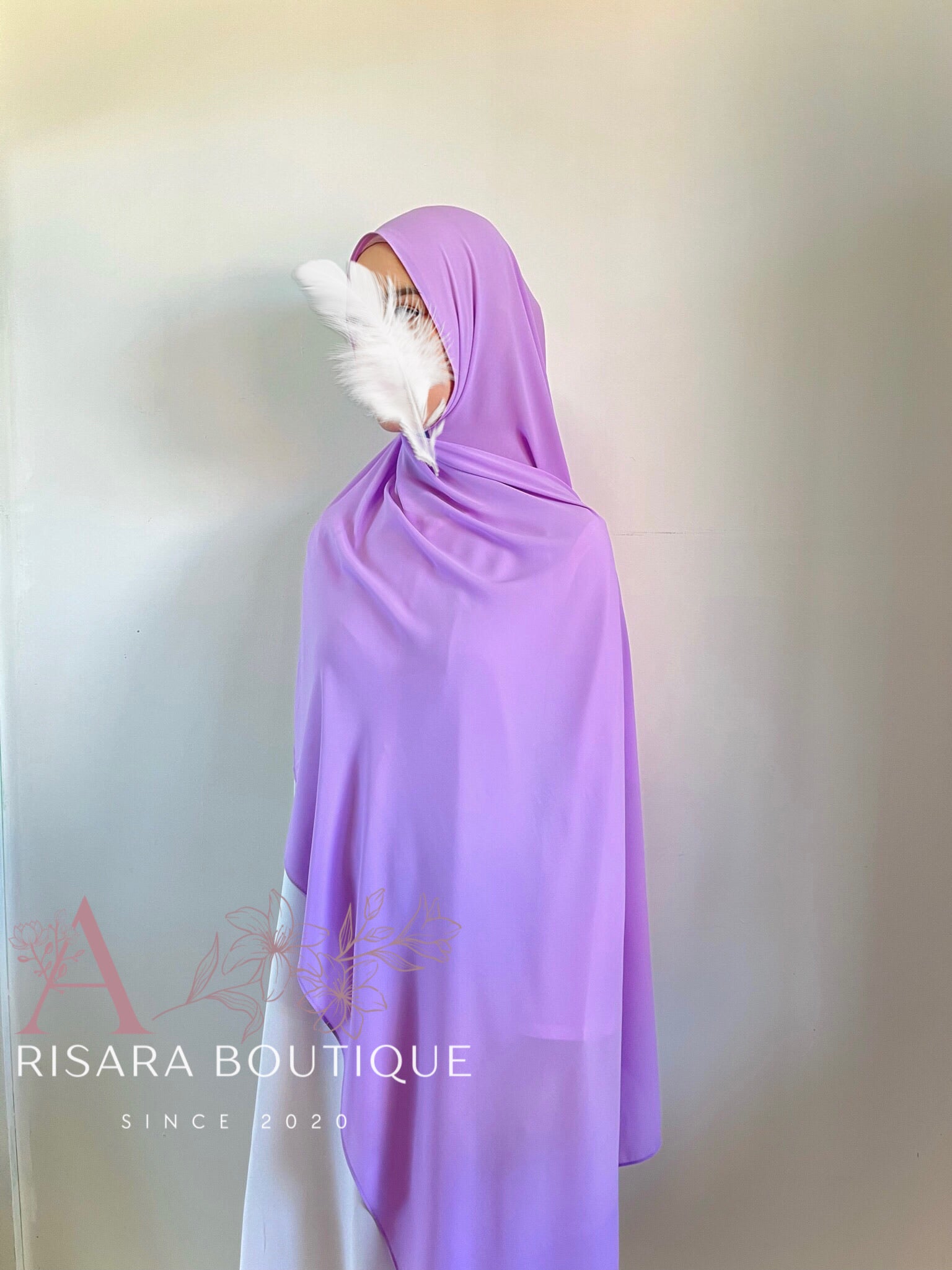 Medina Silk Lilac | Hijab | Niqab | Set