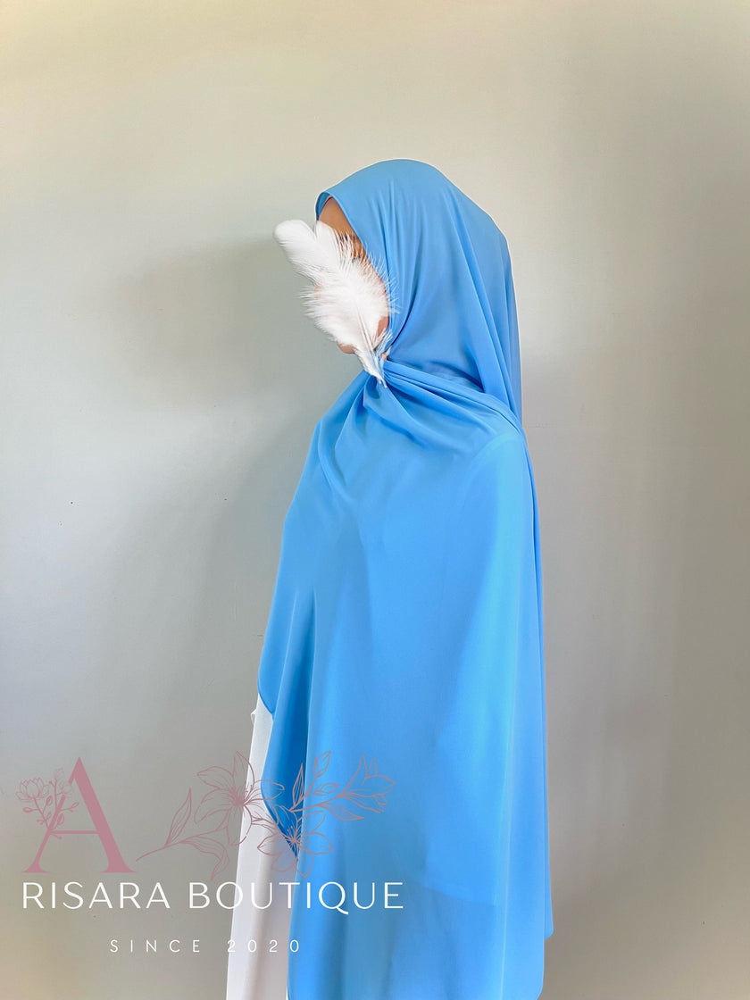 Medina Silk Hijab Ocean | Hijab | Niqab | Set