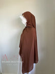 Medina Silk Choco | Hijab | Niqab | Set