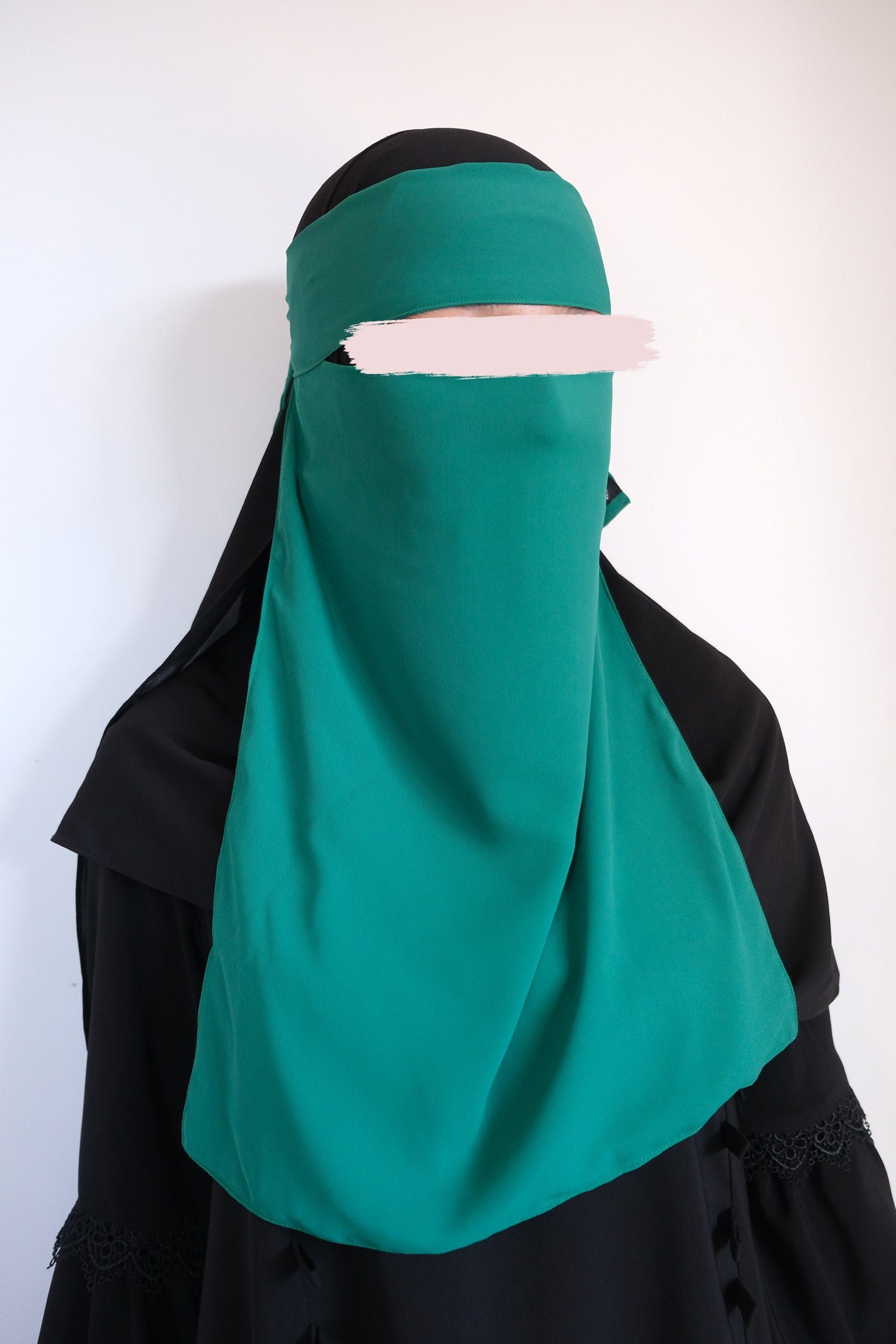 Medina Silk Green | Hijab | Niqab | Set