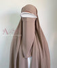 Medina Silk Coffee| Hijab | Niqab | Set