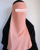 Medina Silk Peach | Hijab | Niqab | Set