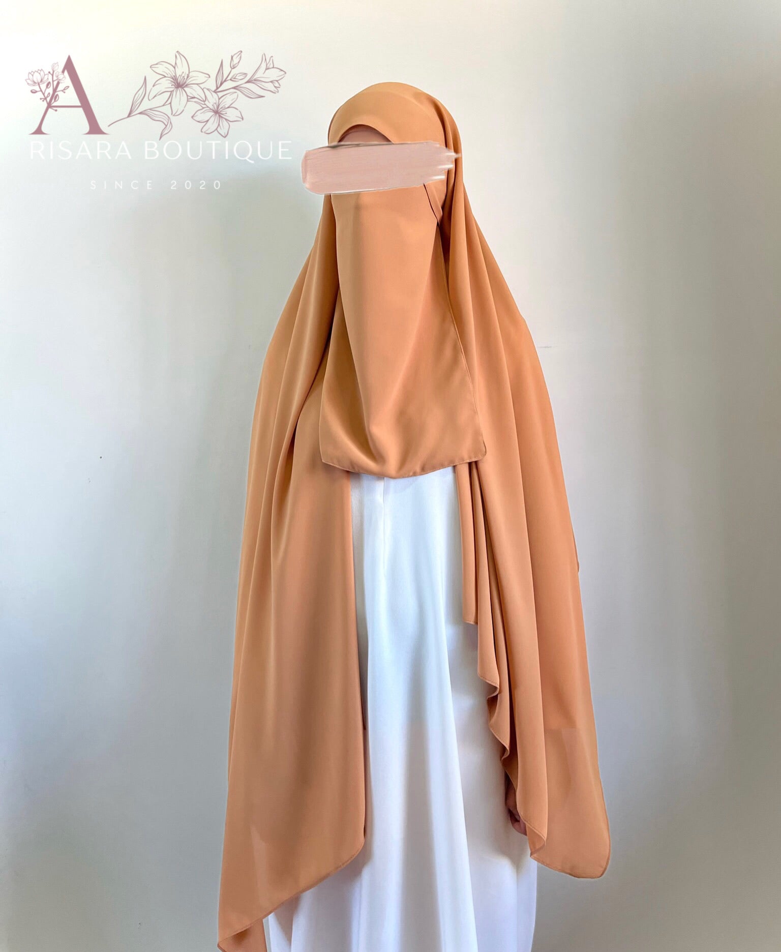 Medina Silk Caramel | Hijab | Niqab | Set