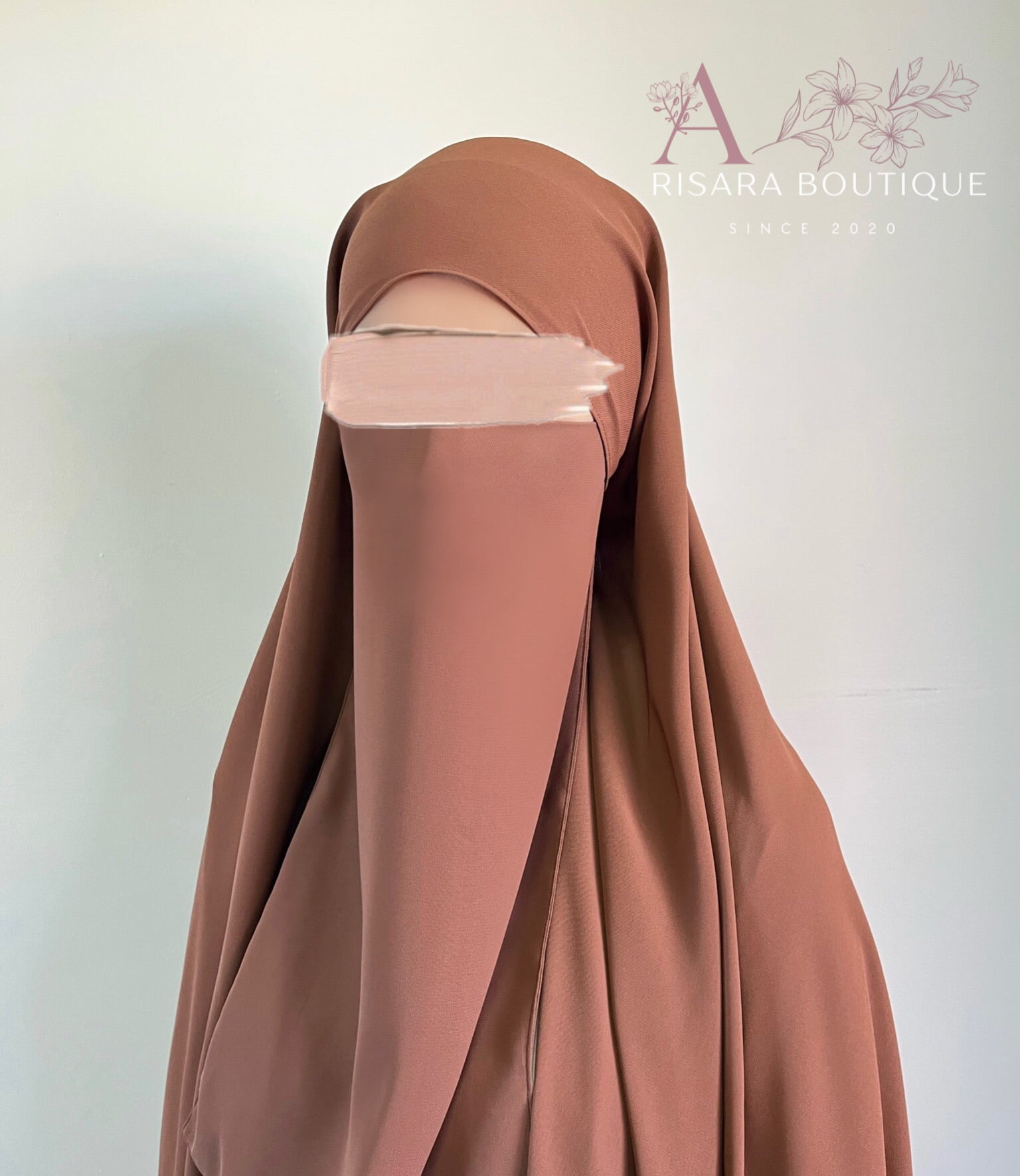 Medina Silk Choco | Hijab | Niqab | Set