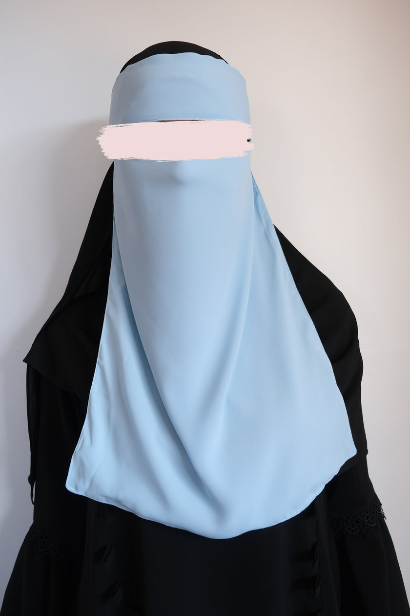 Medina Silk Sky | Hijab | Niqab | Set