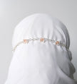 Beaded Mask Attachment - Peach Blossom (Short Design)