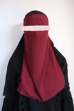 Medina Silk Maroon | Hijab | Niqab | Set