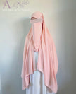 Medina Silk Nude Pink | Hijab | Niqab | Set