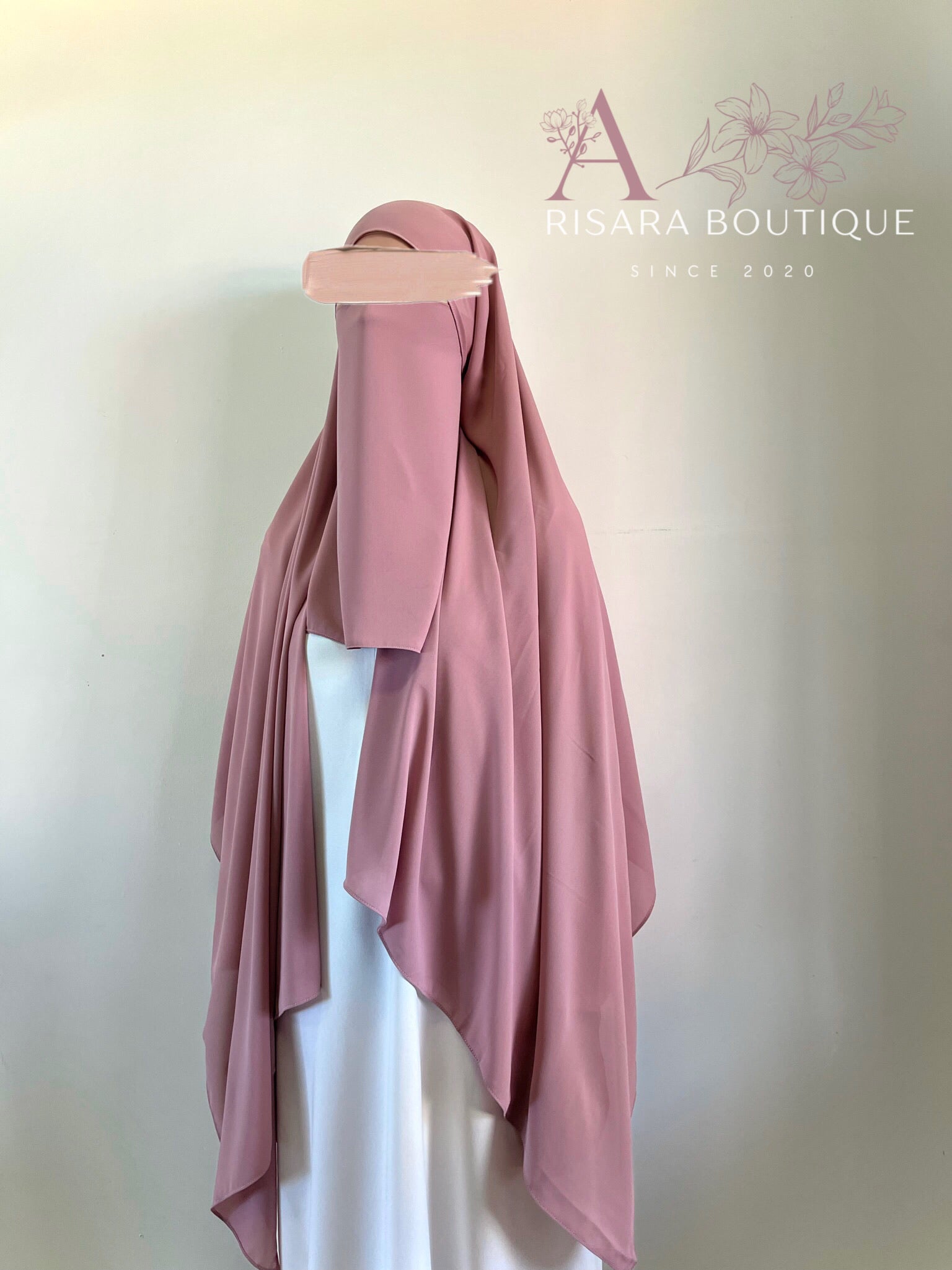 Medina Silk Mauve | Hijab | Niqab | Set