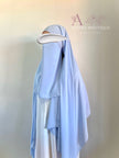 Medina Silk Ice Blue | Hijab | Niqab | Set