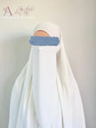 Medina Silk Milky White | Hijab | Niqab | Set