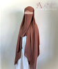 Medina Silk Choco | Hijab | Niqab | Set