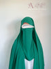 Medina Silk Green | Hijab | Niqab | Set