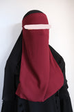 Medina Silk Maroon | Hijab | Niqab | Set