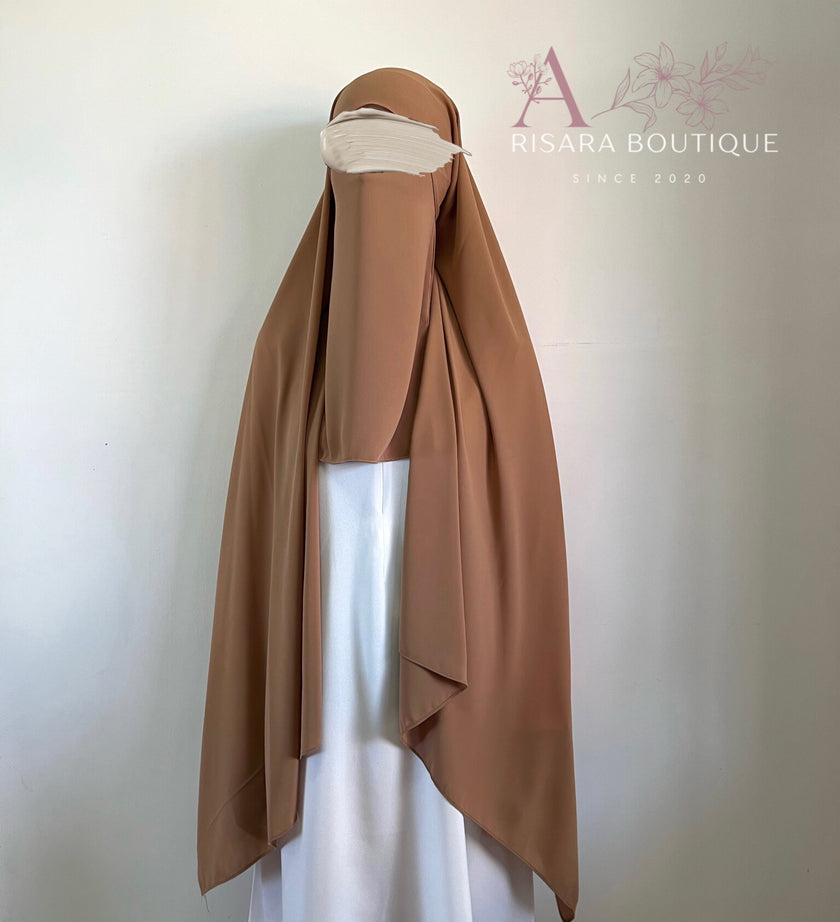 Medina Silk Brown Sugar | Hijab | Niqab | Set