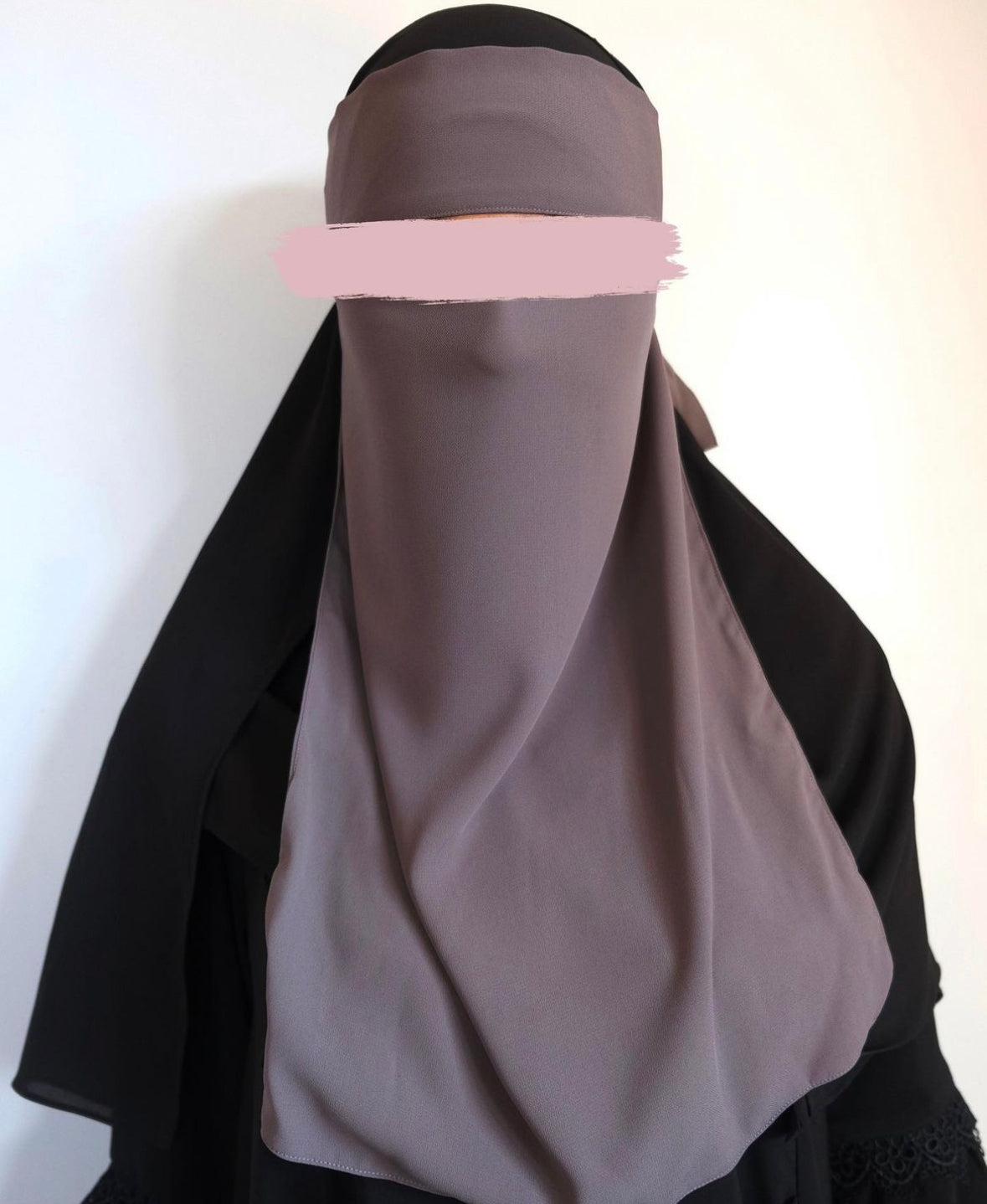 Medina Silk Charcoal | Hijab | Niqab | Set