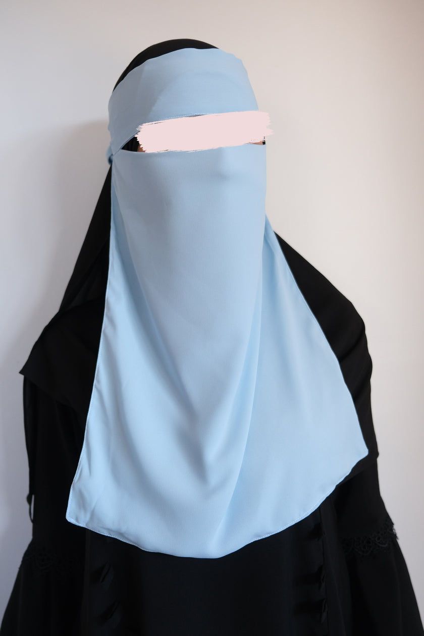 Medina Silk Sky | Hijab | Niqab | Set
