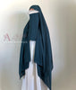 Medina Silk Teal | Hijab | Niqab | Set