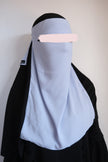 Medina Silk Ice Blue | Hijab | Niqab | Set