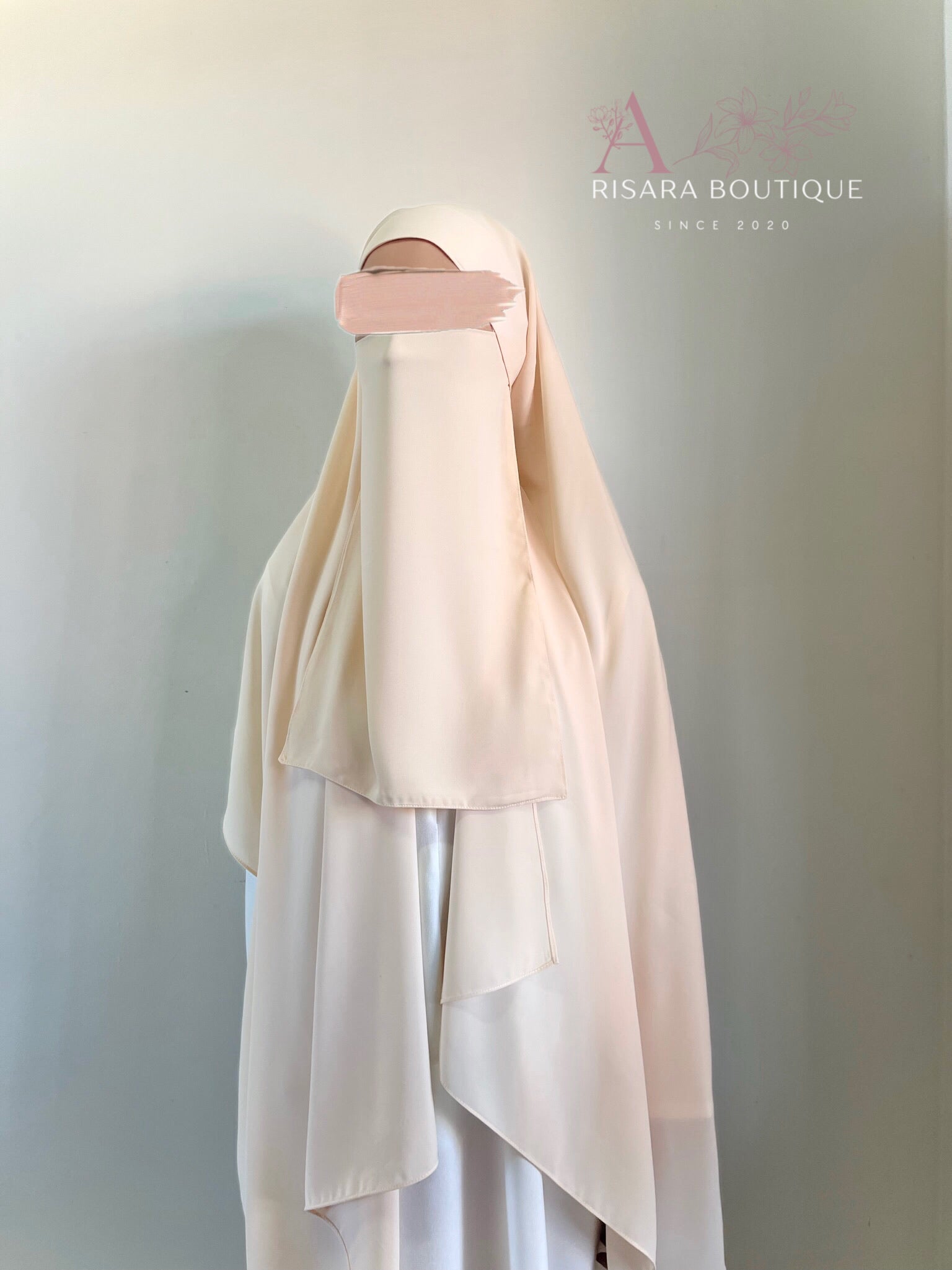 Medina Silk Ivory | Hijab | Niqab | Set